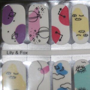 3 For 15 - LILY & FOX - Graphic Anime Kawaii Nail Stickers Wraps Strips
